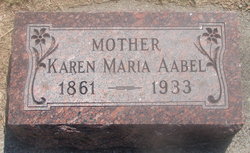 Karen Maria “Carrie” <I>Dybbro</I> Aabel 