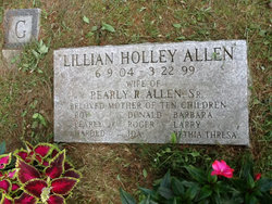 Lillian Eliza <I>Holley</I> Allen 