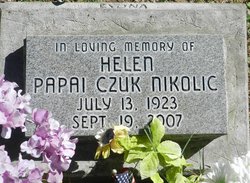 Helen Papai <I>Czuk</I> Nikolic 