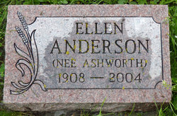 Ellen “Nellie” <I>Ashworth</I> Anderson 