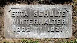 Henrietta “Etta” <I>Schulte</I> Winterhalter 