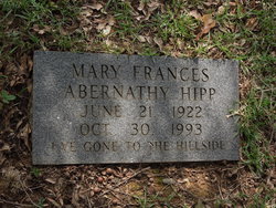 Mary Frances <I>Abernathy</I> Hipp 