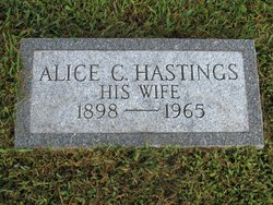 Alice C <I>Hastings</I> Alexander 