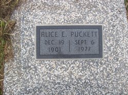 Alice E Puckett 