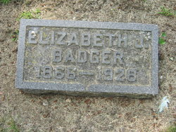 Elizabeth Jane <I>Arie</I> Badger 