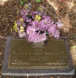 Julia “Judy” <I>Lilley</I> Barlow 