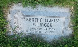Bertha <I>Lively</I> Ellinger 