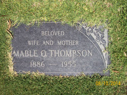 Mable Olive <I>Bartlett</I> Thompson 