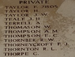 Private Frederick John Thorneycroft 