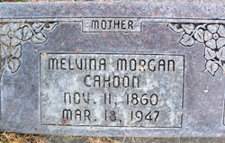 Mary Melvina <I>Morgan</I> Cahoon 