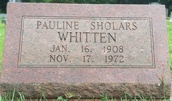 Pauline <I>Sholars</I> Whitten 