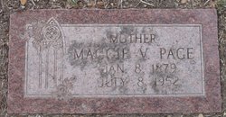 Margaruite Virginia “Maggie” <I>Corkill</I> Page 