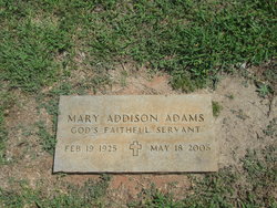 Mary Gwendolyn <I>Addison</I> Adams 