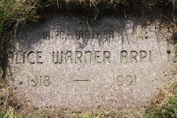 Alice <I>Warner</I> Arpi 