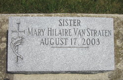 Sr Mary Hilaire Van Straten 