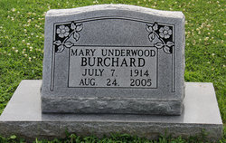 Mary <I>Underwood Colley</I> Burchard 