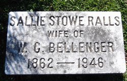 Sallie Stowe <I>Ralls</I> Bellenger 