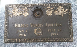 Mildred <I>Vickers</I> Addleton 