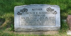 Florence Etta <I>Coleman</I> Ackerman Underwood 
