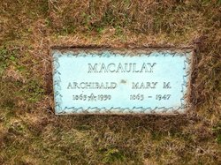Mary <I>Macallister</I> Macaulay 