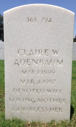 Claire W Adenbaum 