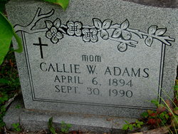 Callie <I>Wilkerson</I> Adams 
