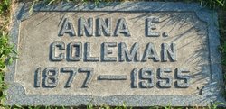 Anna E. <I>Thompson</I> Coleman 
