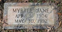 Myrtle Jane <I>Comer</I> Alexander 