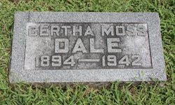 Bertha <I>Moss</I> Dale 