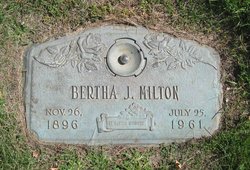 Bertha <I>Jones</I> Milton 