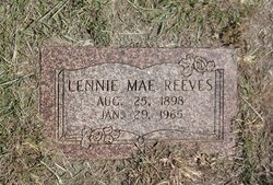 Lennie Mae <I>Hunter</I> Reeves 