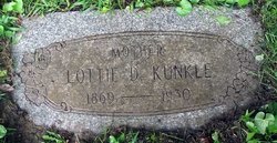Charlotte D “Lottie” <I>Kunkel</I> Kunkle 