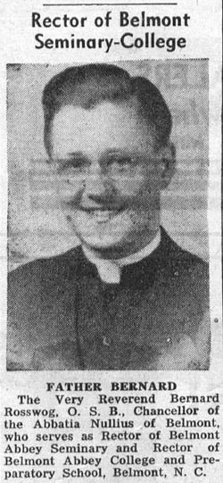 Rev Bernard Lawrence Rosswog 