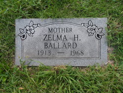 Zelma Hazel <I>Holliday</I> Ballard 