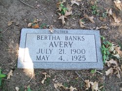 Bertha <I>Banks</I> Avery 