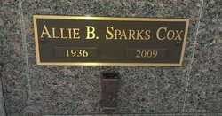 Allie Bee <I>Sparks</I> Cox 