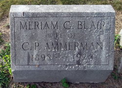 Meriam Grace <I>Blair</I> Ammerman 