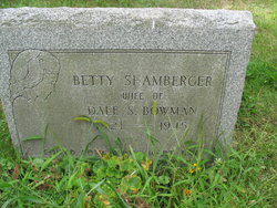 Betty <I>Shamburger</I> Bowman 