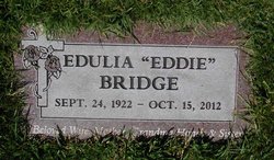 Maria Edulia “Eddie” <I>Bustos</I> Bridge 