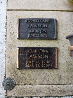 Jessie Edna <I>Drury</I> Lawson 