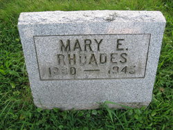Mary Elizabeth “Nellie” <I>Gramer</I> Rhoades 