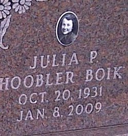 Julia P <I>Hoobler</I> Boik 