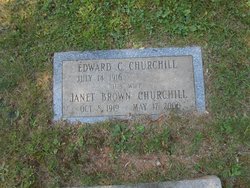 Janet <I>Brown</I> Churchill 