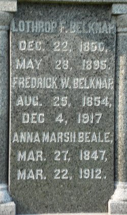 Anna Marsh <I>Belknap</I> Beale 