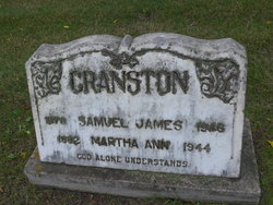 Martha Ann <I>Atchison</I> Cranston 