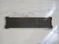 Rev Alice Jane <I>Squibb</I> Baker 