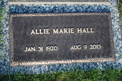 Allie Marie <I>Summers</I> Hall 