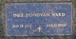 Inez Elizabeth <I>Donovan</I> Ward 