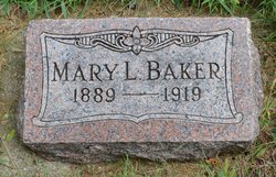 Mary Louise <I>Damme</I> Baker 