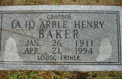Arble Henry “Tiny” Baker 